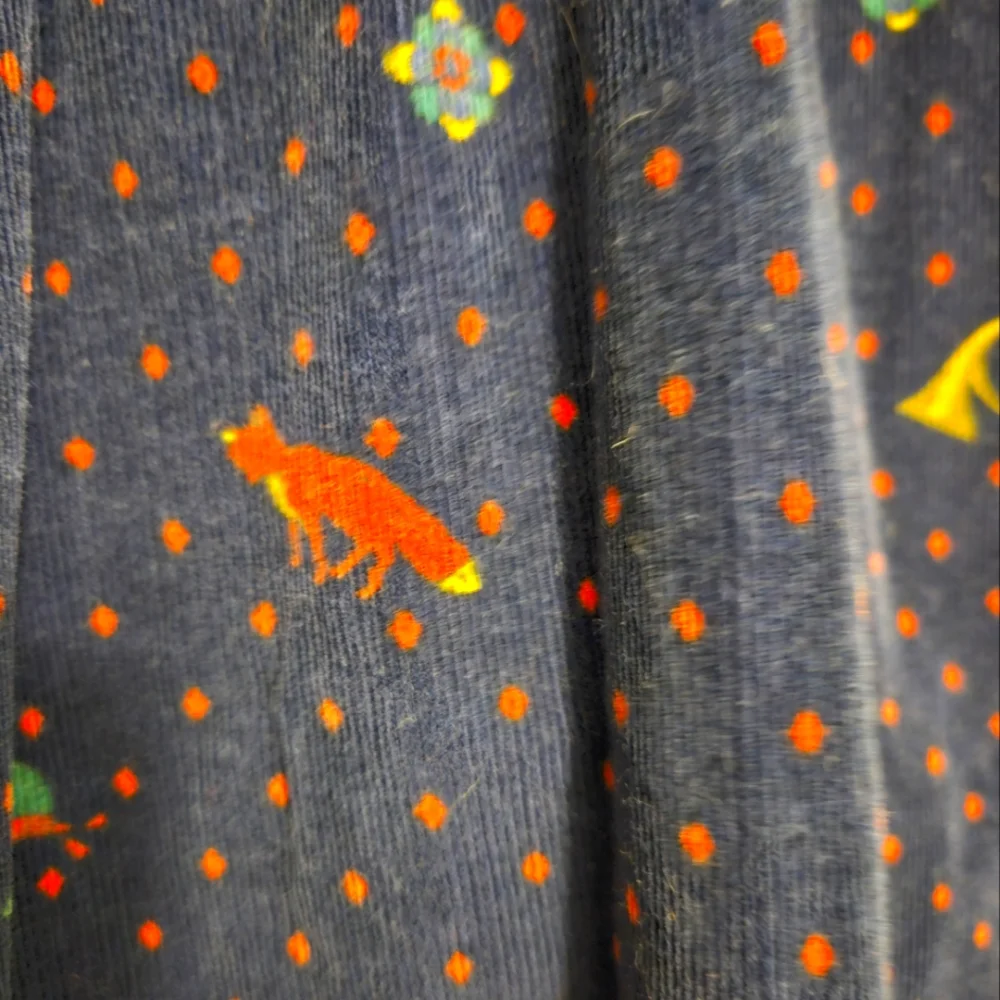 Vintage The Eagles Eye Holiday Fox Hunt Feathercord Corduroy Skirt Size 10 - Picture 3 of 7